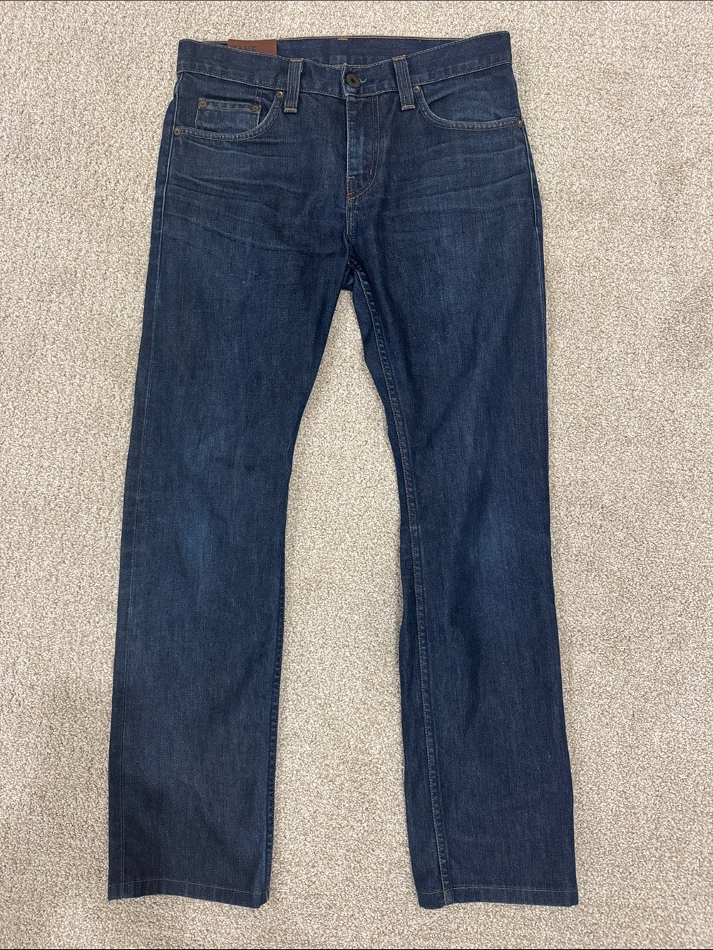 J Brand Men's “KANE” Dark Blue Straight Jeans